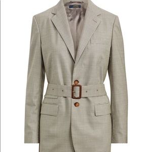 Polo Ralph Luaren houndstooth belted blazer
